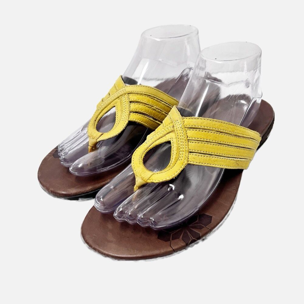 Merrell Women’s Lidia Bamboo Flip Flop Leather Sandals J46300 Size 9